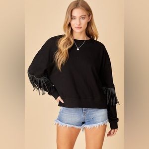 sparkle fringe sweatshirt!!!